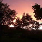 Sunset at the B & B