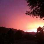 Sunset from the Front Yard